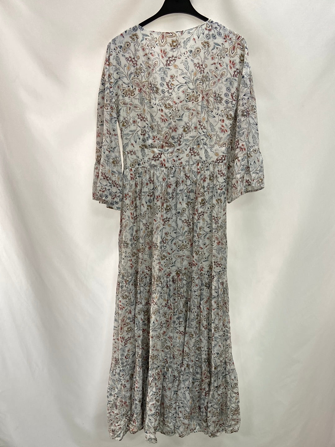 SÉZANE.Vestido largo flores T.34