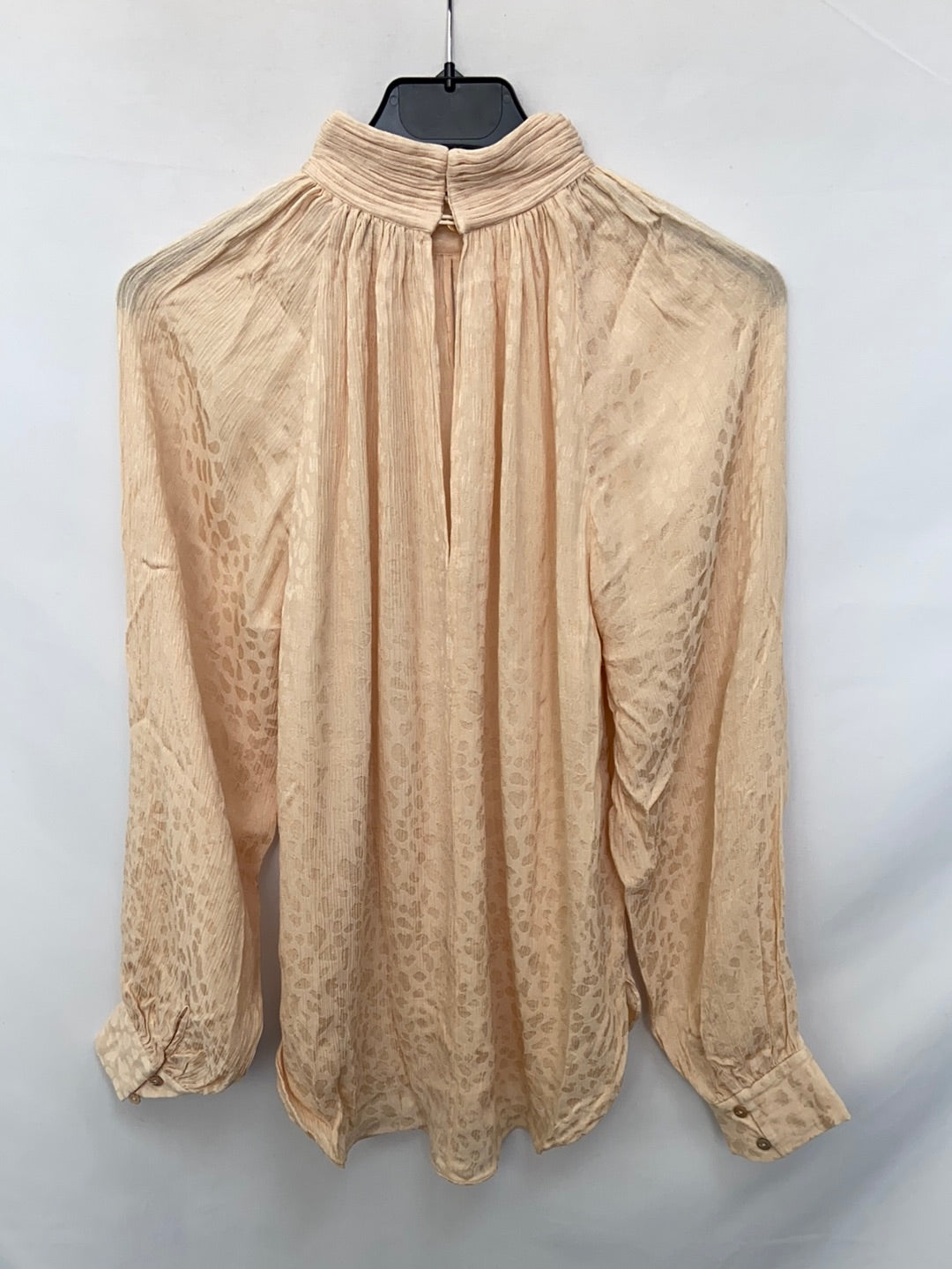 MASSIMO DUTTI.Blusa beige animal print T.m