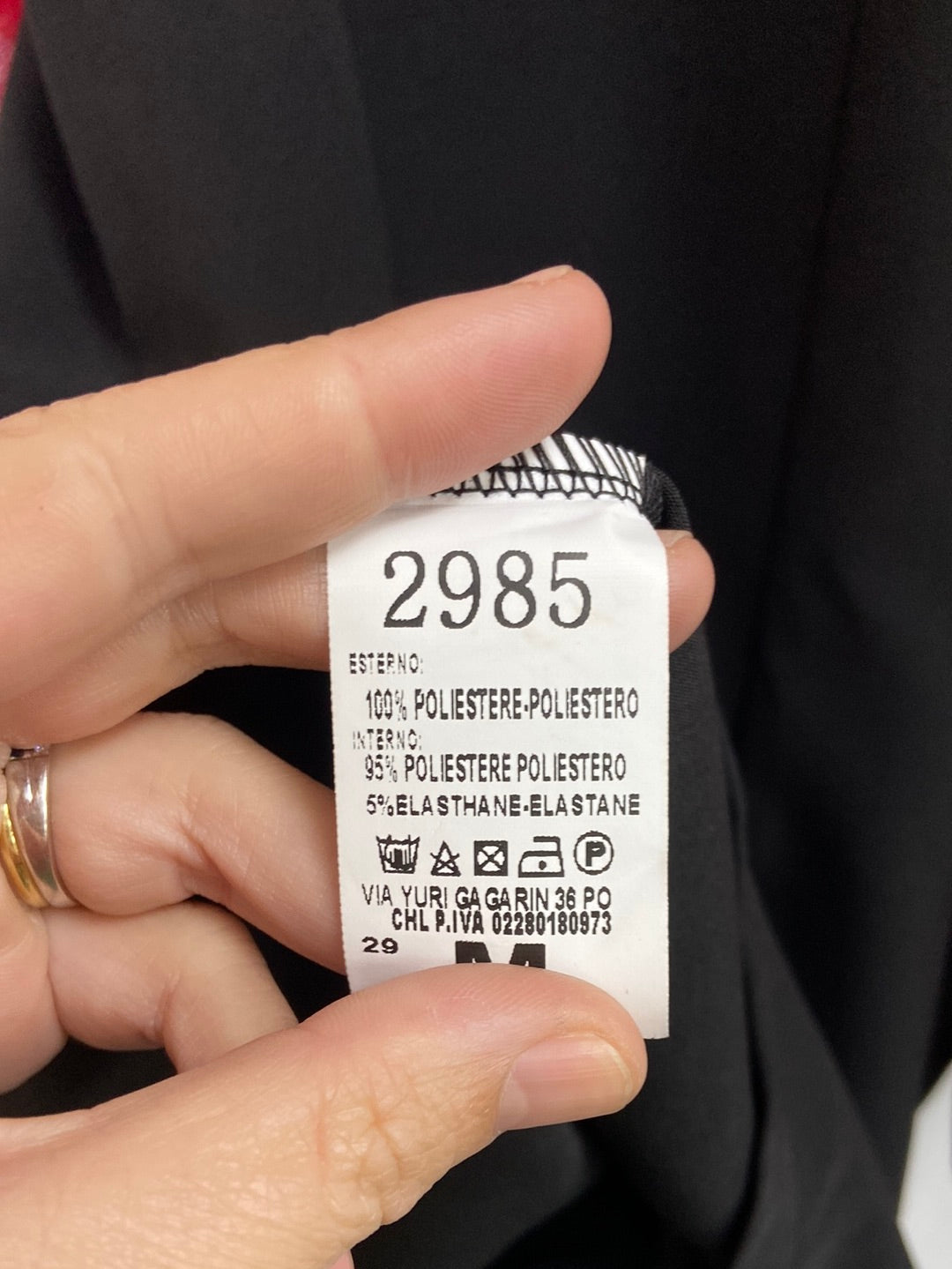 X STYLISH. Black blazer with Tm sleeves