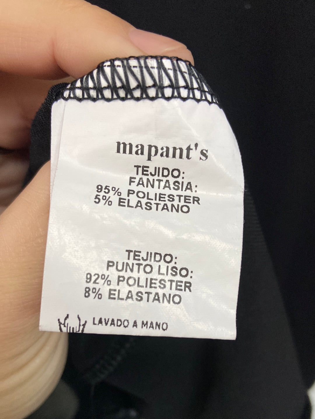 TANNATE.Top negro texturas T.50(M/L)