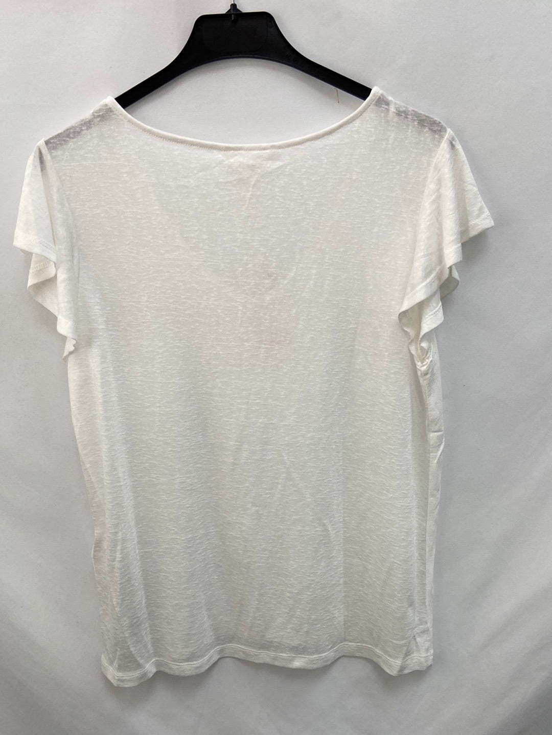 SPRINGFIELD. Camiseta blanca doble textura T.m