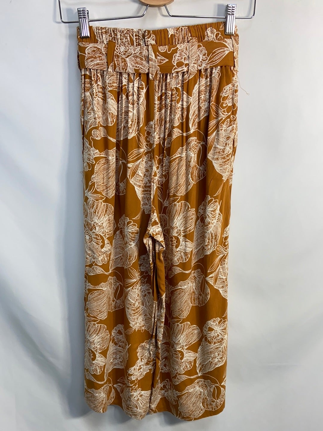 PRIMARK. Mustard floral culottes size 36