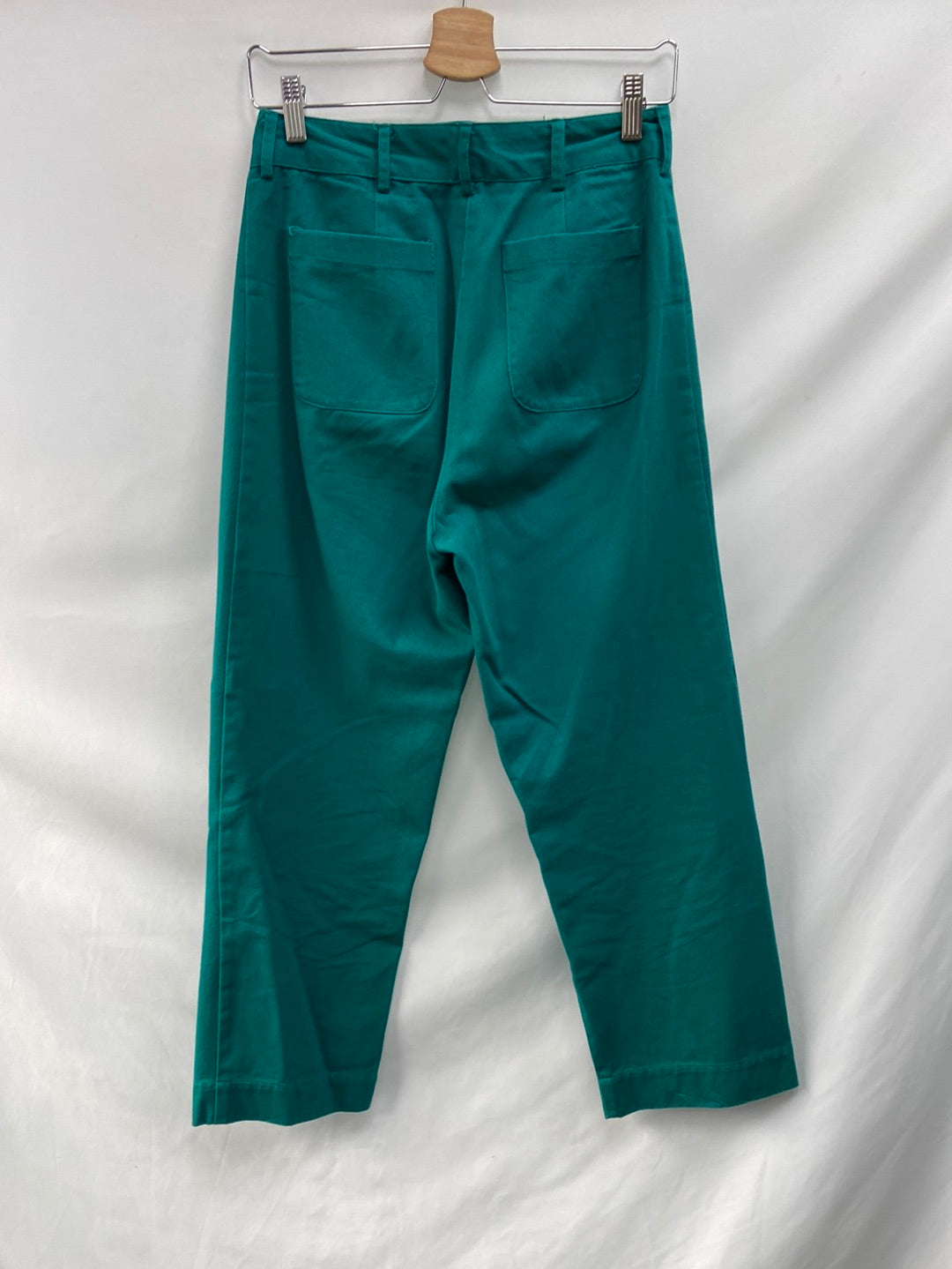 JOLIE JOLIE. Pantalón ancho verde T.38