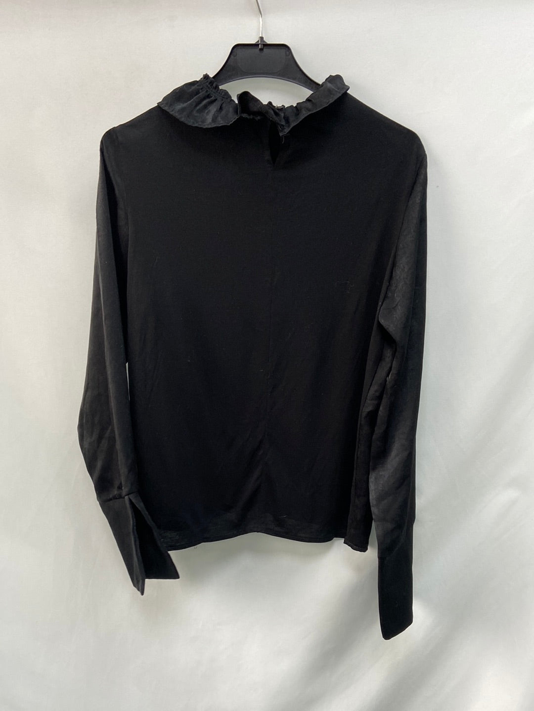 MarketZARA.Black satin blouse TM