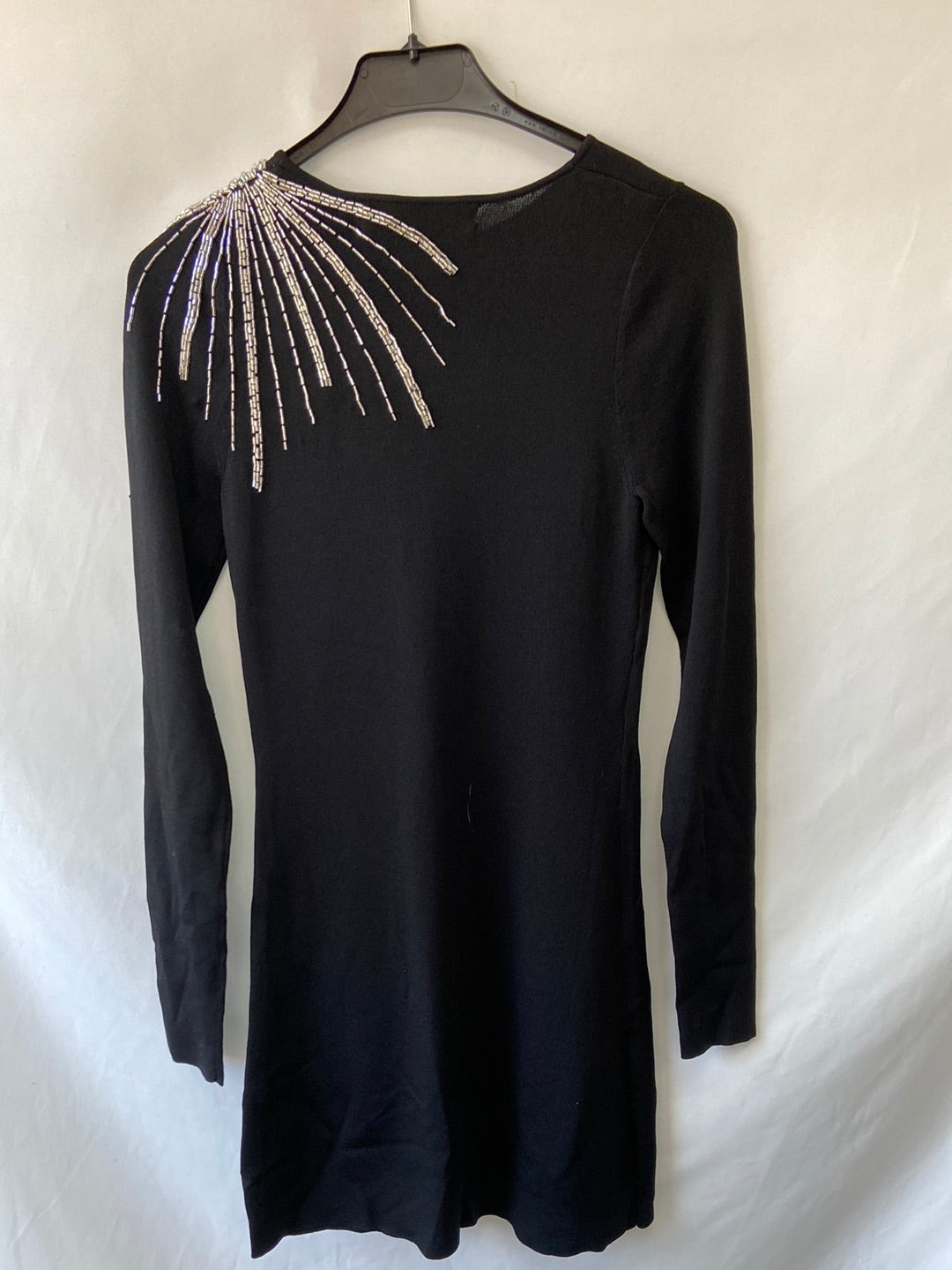 ZARA. Black beaded dress Tm