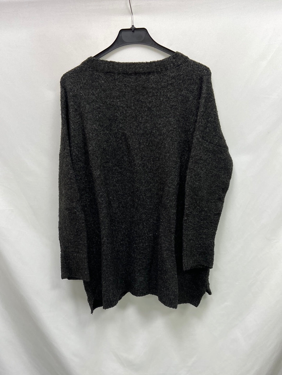 BROWNIE.Oversized gray TS sweater