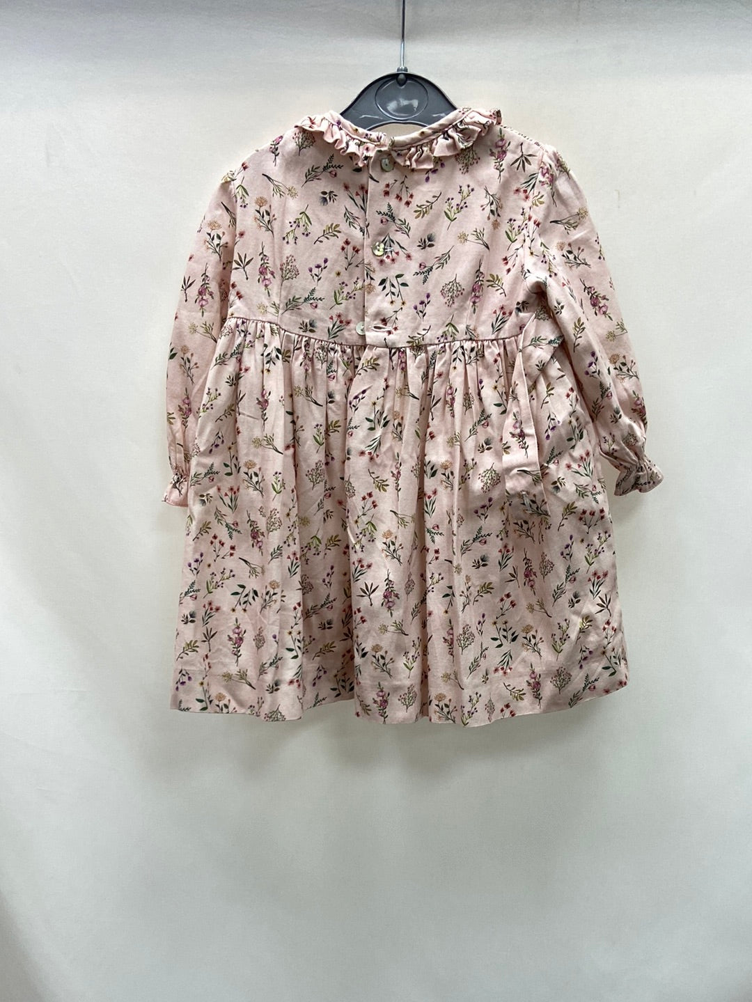 PETER&MOLLY. Vestido rosa flores T.2 años