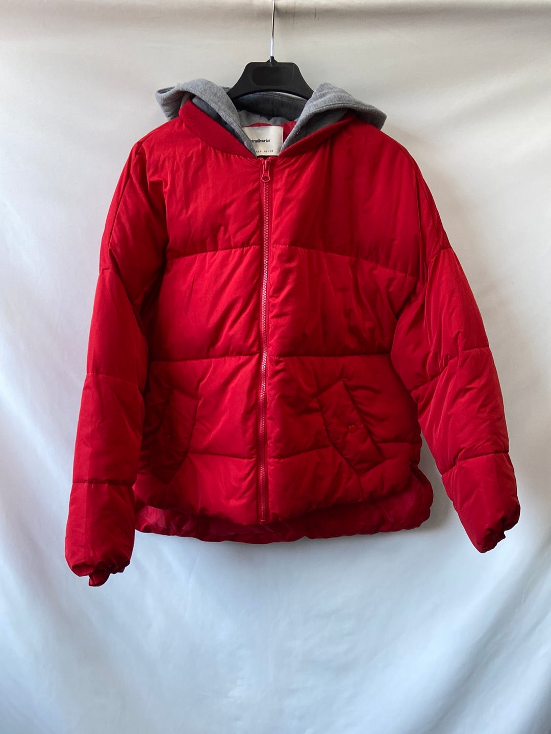 Chaqueta Acolchada Chaqueton Rojo Stradivarius Chaleco Acolchado