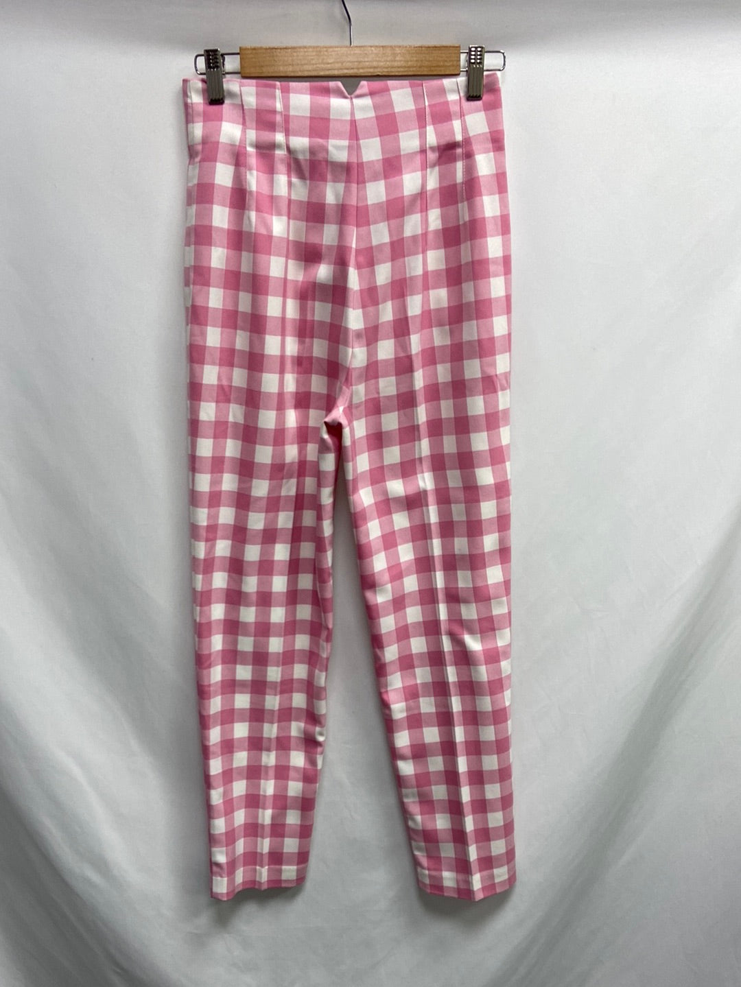 ZARA.Pantalones cuadros pinzas T.S