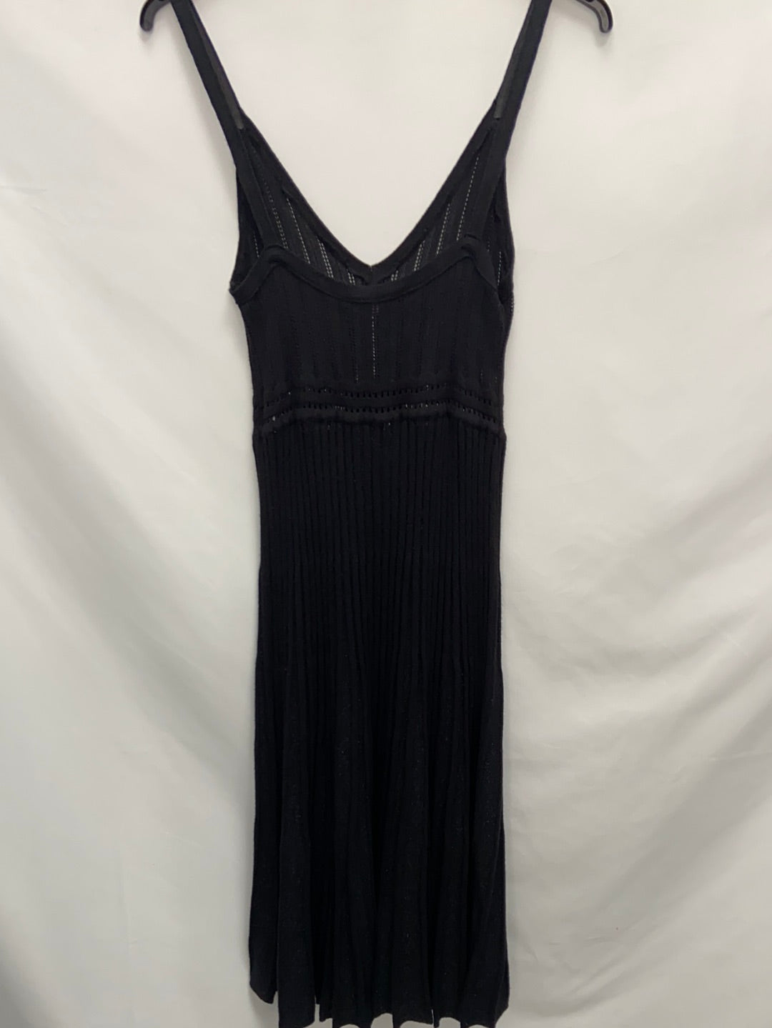 MANGO. Black Ts knitted midi dress