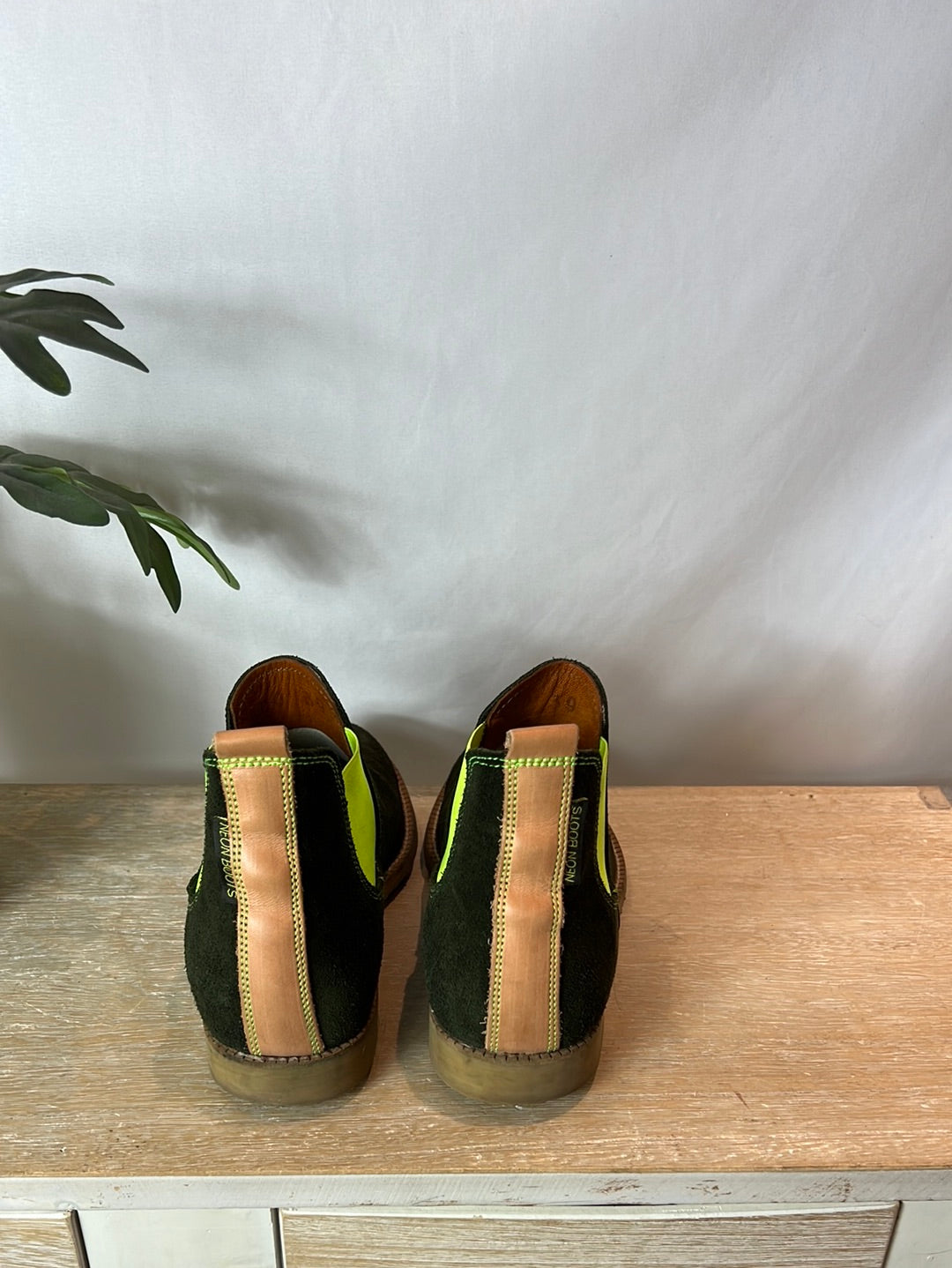 NEON BOOTS. Botas verdes neón T.39