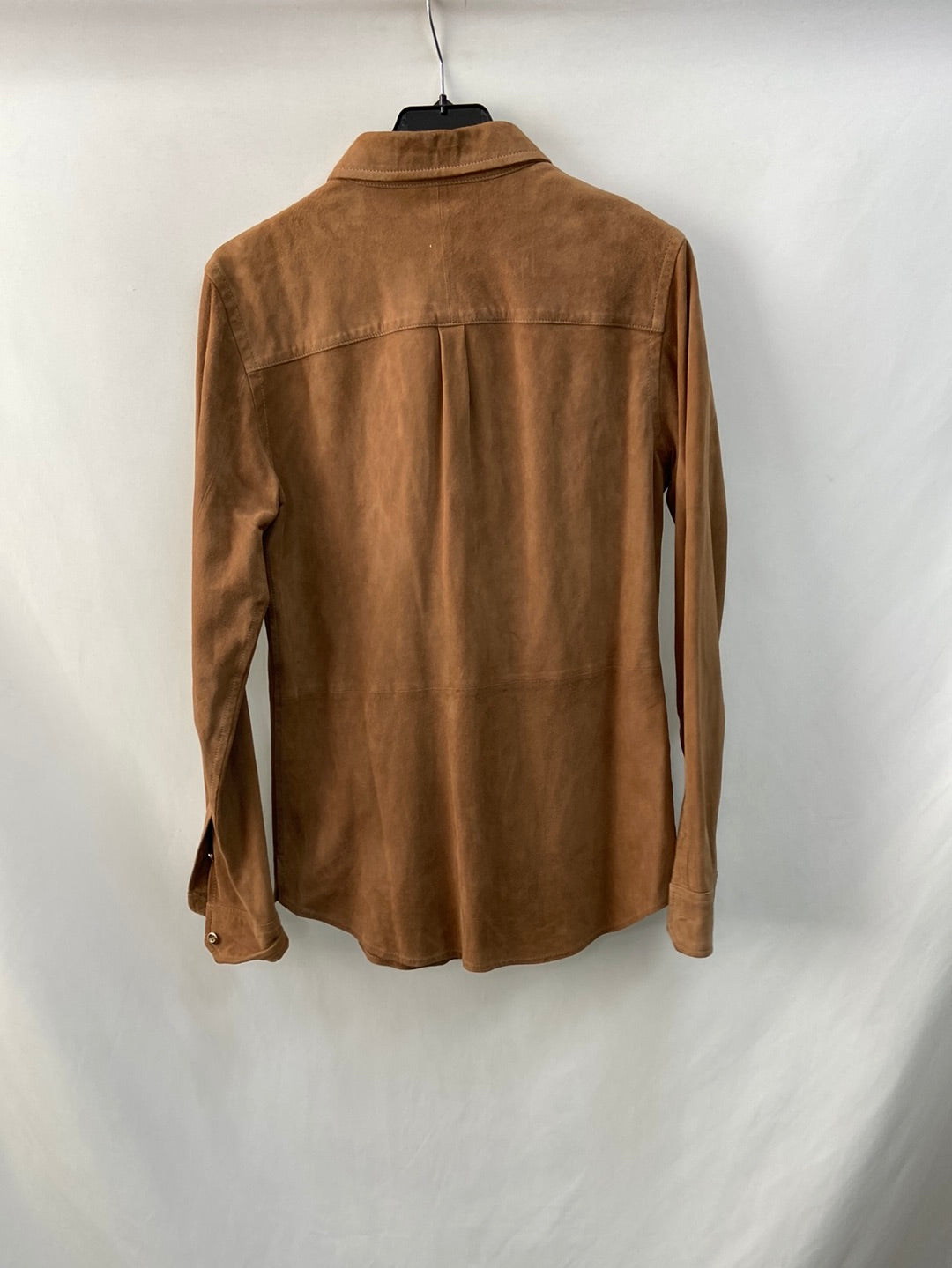 MASSIMO DUTTI. TS leather overshirt