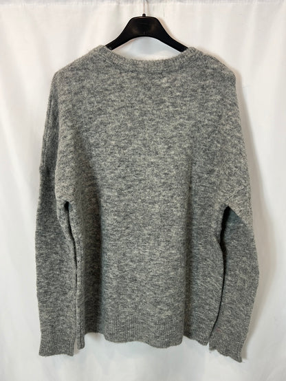 INTROPIA. Jersey gris  jaspeado T.s