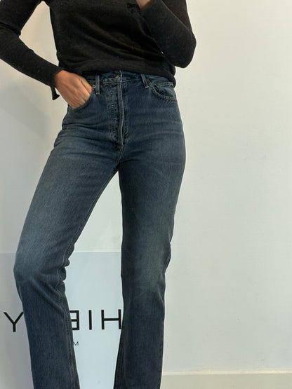 AGOLDE. Denim recto abotonado