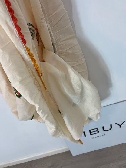 INTROPIA. Vestido largo bordado T.m