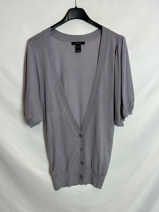 MANGO. Buttoned knit top. T.S.