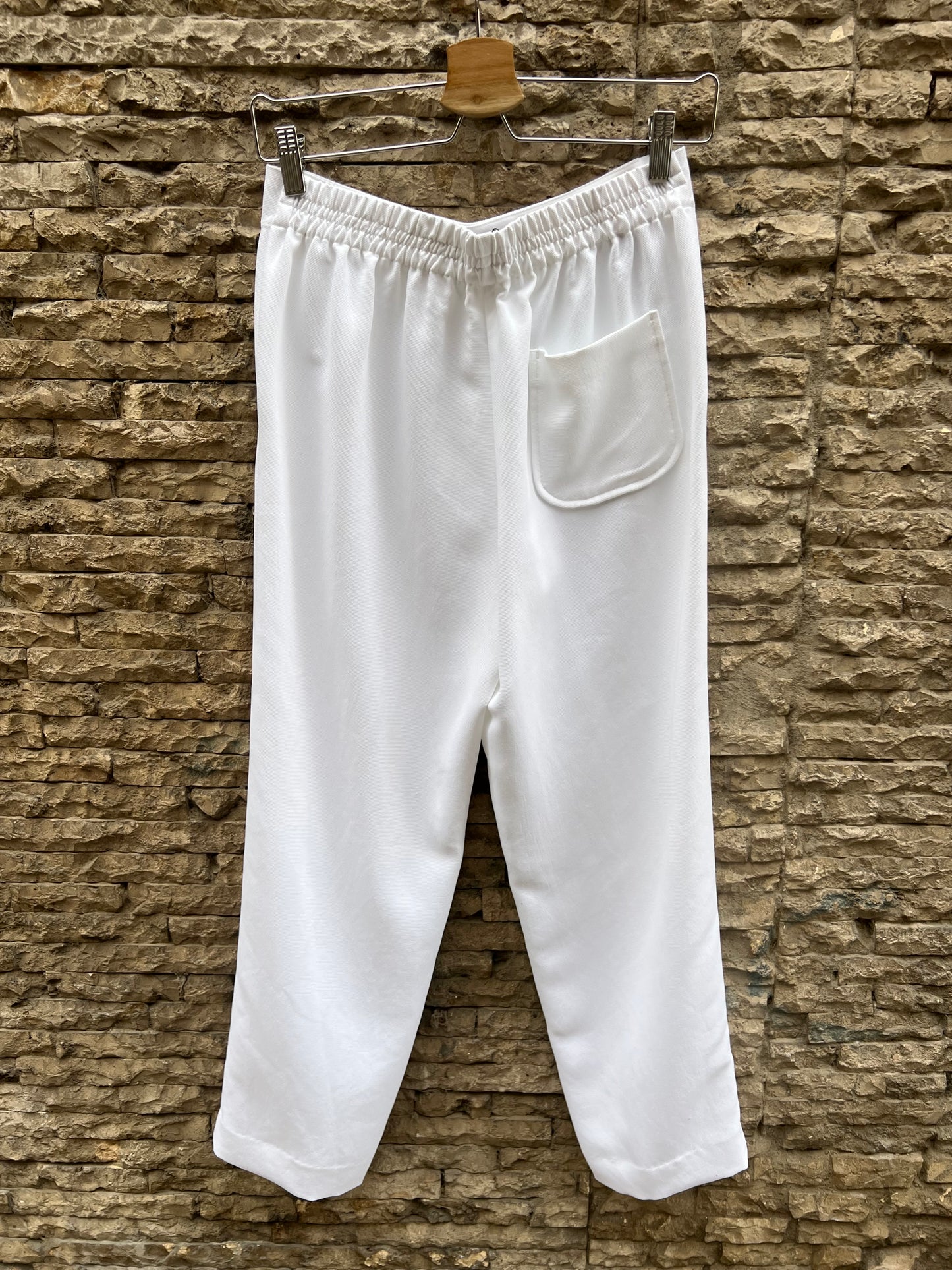 COMPTOIR DES COTONNIERS. Pantalón blanco fluido textura. T 34