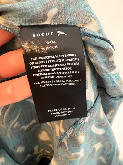 SOEUR. Flowy midi dress with belt. Size 36 (Tara)