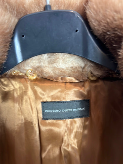 MASSIMO DUTTI. Abrigo jaspeado camel T.u(S) TARA