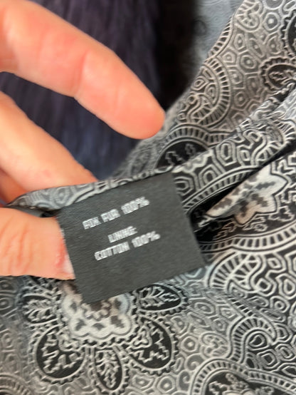 MAX&amp;MOI. Blue/purple fox vest, size 36