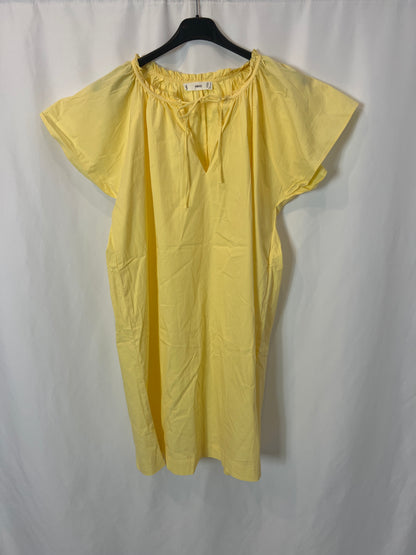 MANGO. Vestido corto amarillo claro. T XL(M/L)