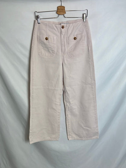 ZARA. Denim rosa claro culotte . T 36