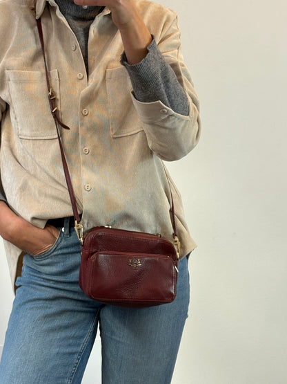 ZADIG&VOLTAIRE. Bolso burdeos piel