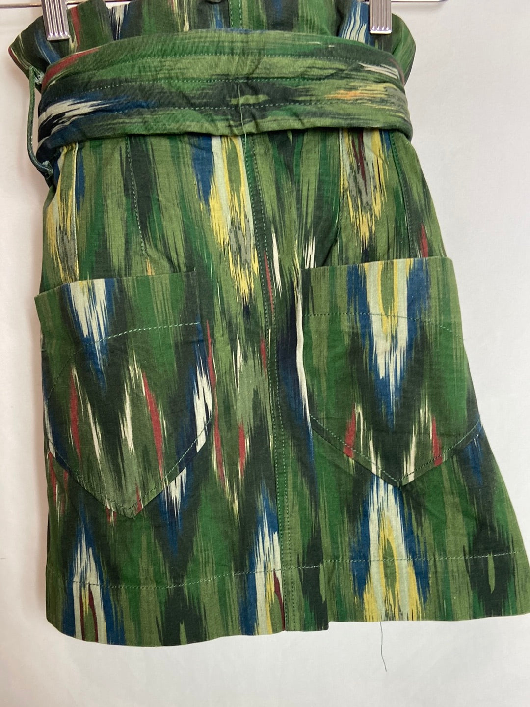 MANGO. Falda verde estampada  TU (M)