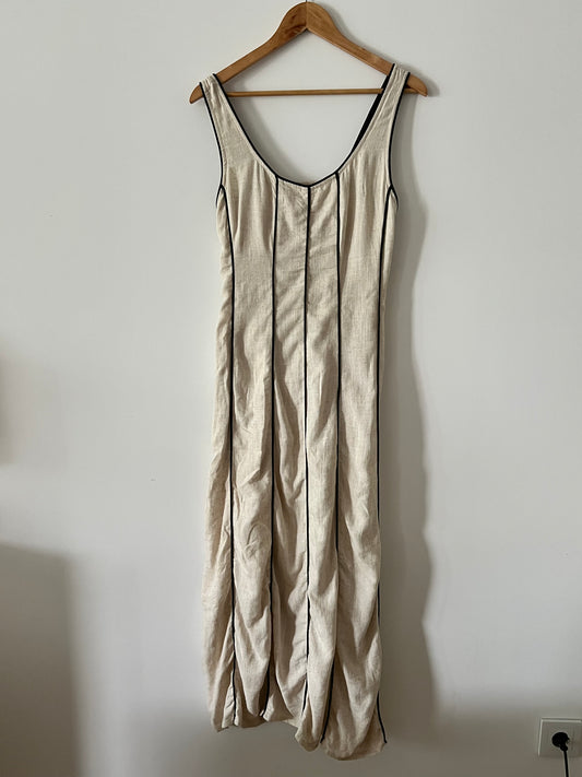 ZARA. Long brown dress TM
