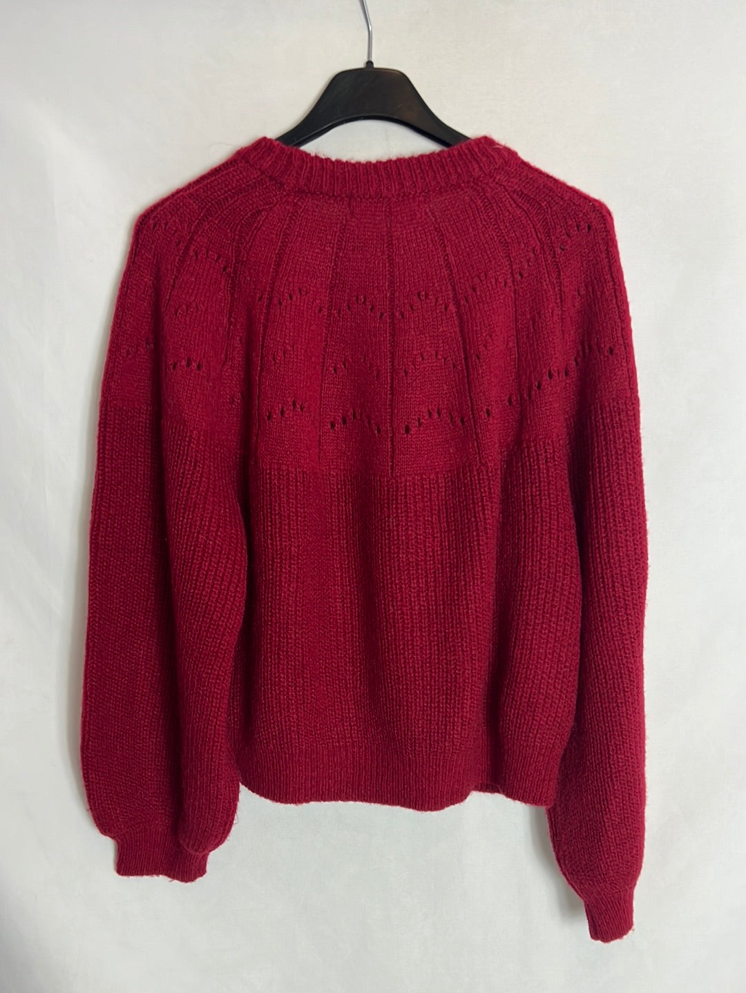 MANGO. Jersey rojo oscuro. T M