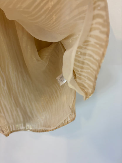 MASSCOB. Blusa seda dorada. XS