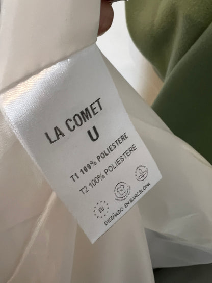 LA COMET. Mint green sleeveless coat. TL