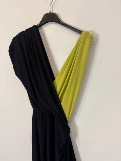 BY HANDEL. Vestido bicolor elástico