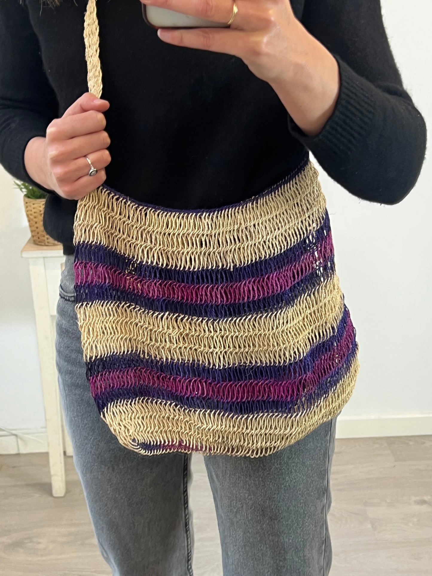 OTHERS. Colorful raffia bag