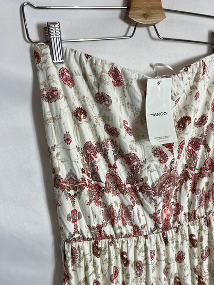 MANGO. Long strapless dress Ts