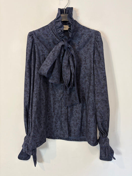 PARIS 64. Camisa Louise Paisley Blue