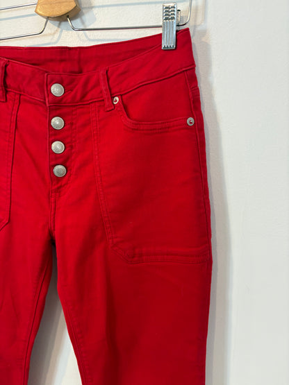 ZADIG & VOLTAIRE. Denim rojo abotonado