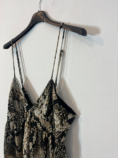 ZARA. Vestido corto animal print. T XS