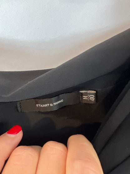 ETXART&amp;PANNO. Flowing strapless black jumpsuit. TM