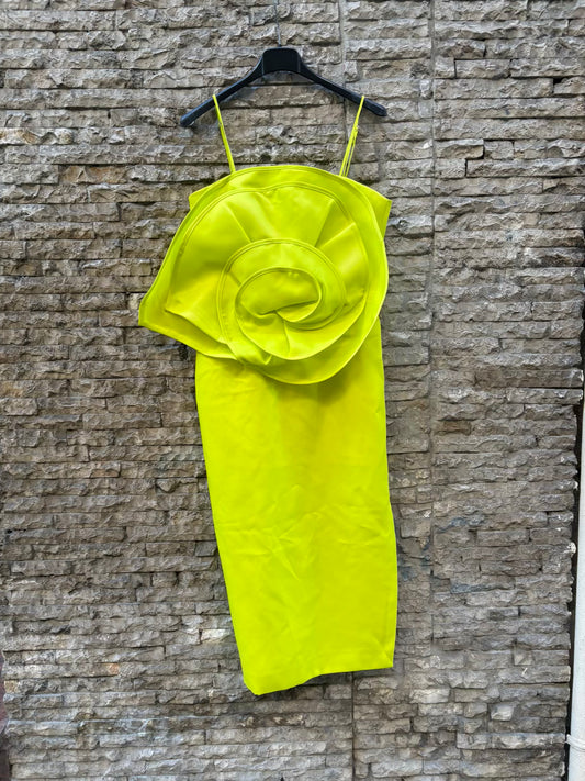 CAIO. Vestido midi lima flor maxi