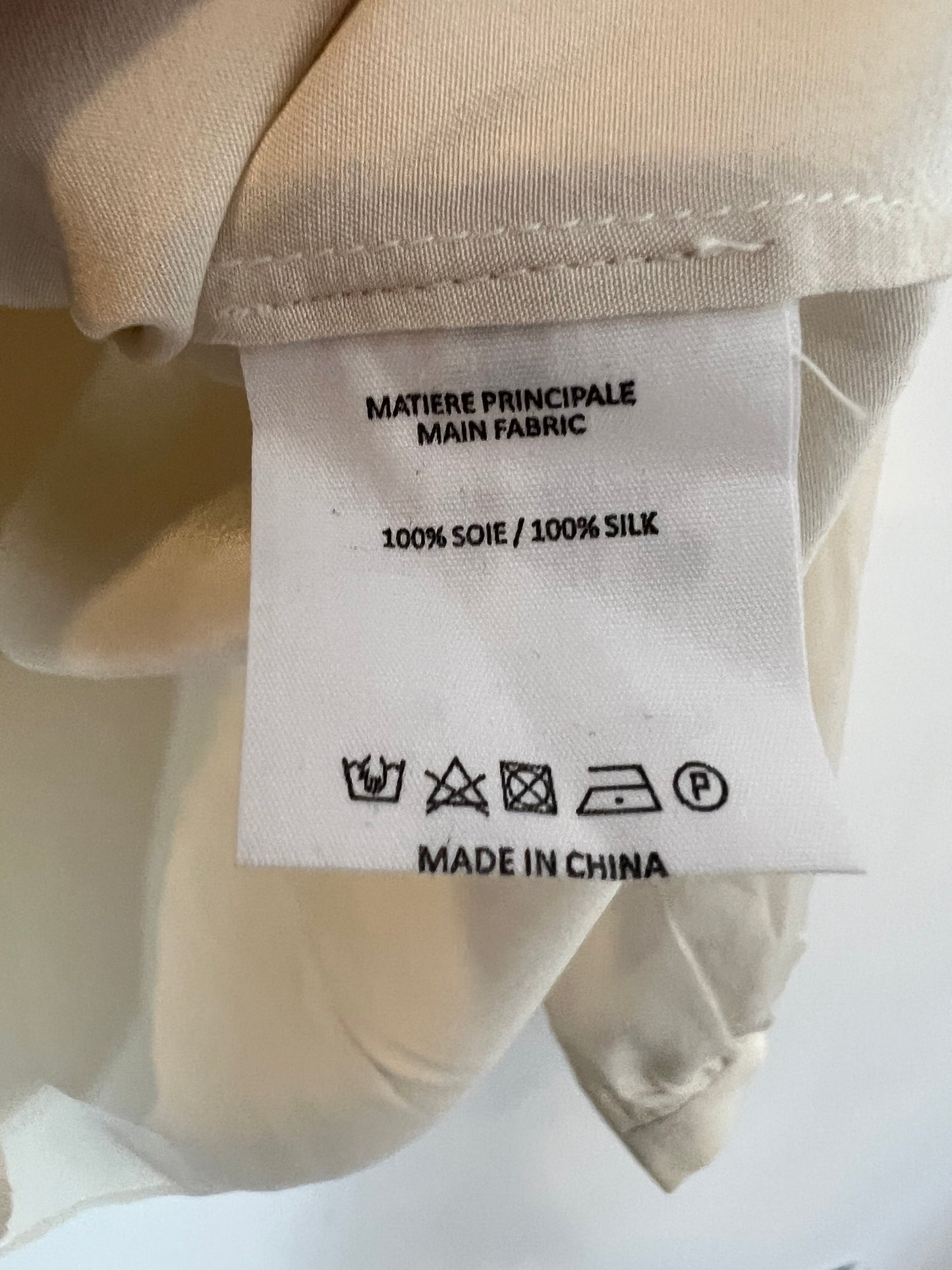 VANESSABRUNO. Beige silk blouse T.36