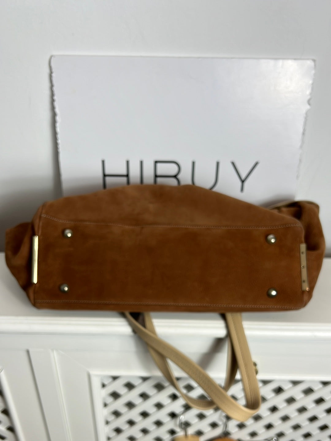 UTERQÜE. Bolso shopper piel bicolor (TARA)