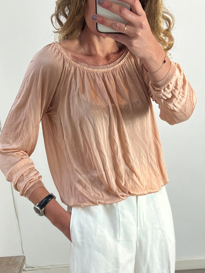 MISSONI. Top fluido rosa claro. T 40 (M)