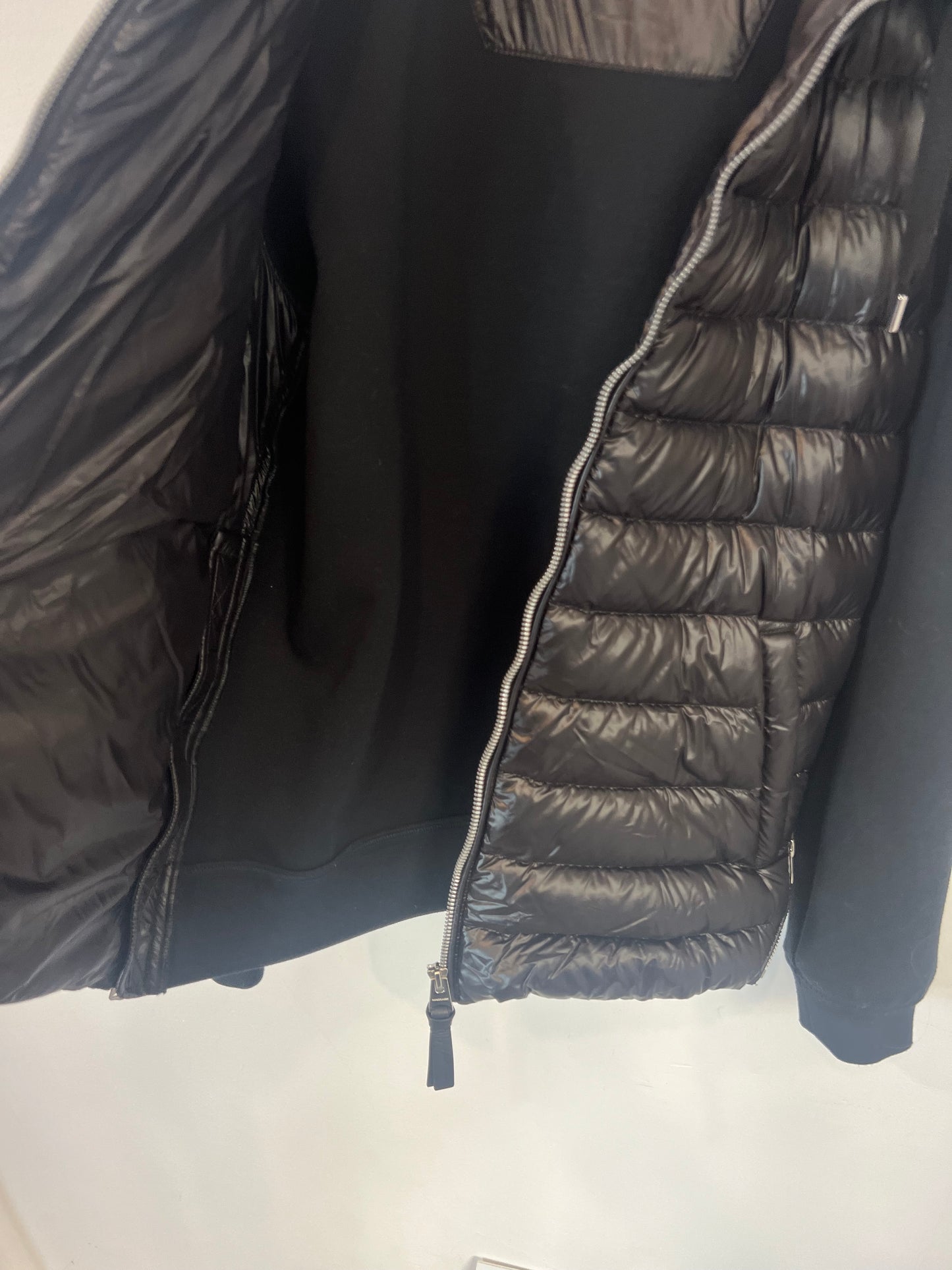 MACKAGE. Black double-textured quilted jacket. XS/S