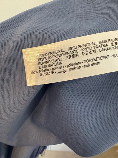 ZARA. Vestido corto flecos espalda al aire. T S