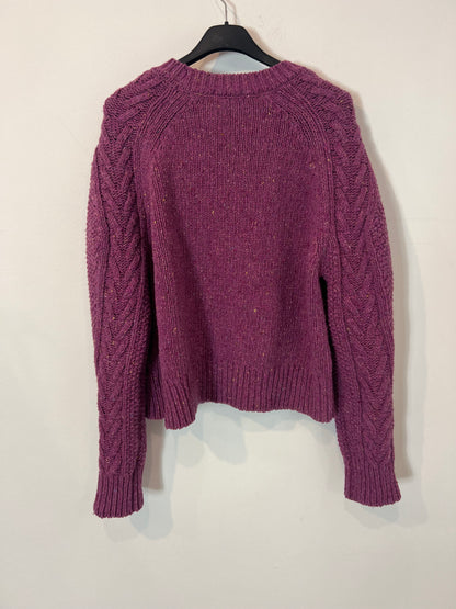 THE NEW SOCIETY. Jersey morado jaspeado. T XS