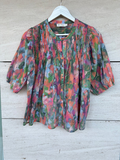 ZARA. Black stretch knit top. TL