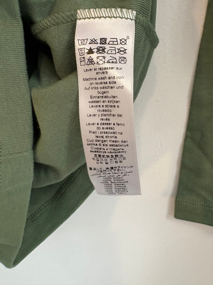 PETIT BATEAU. Camiseta verde manga larga. T 6 años