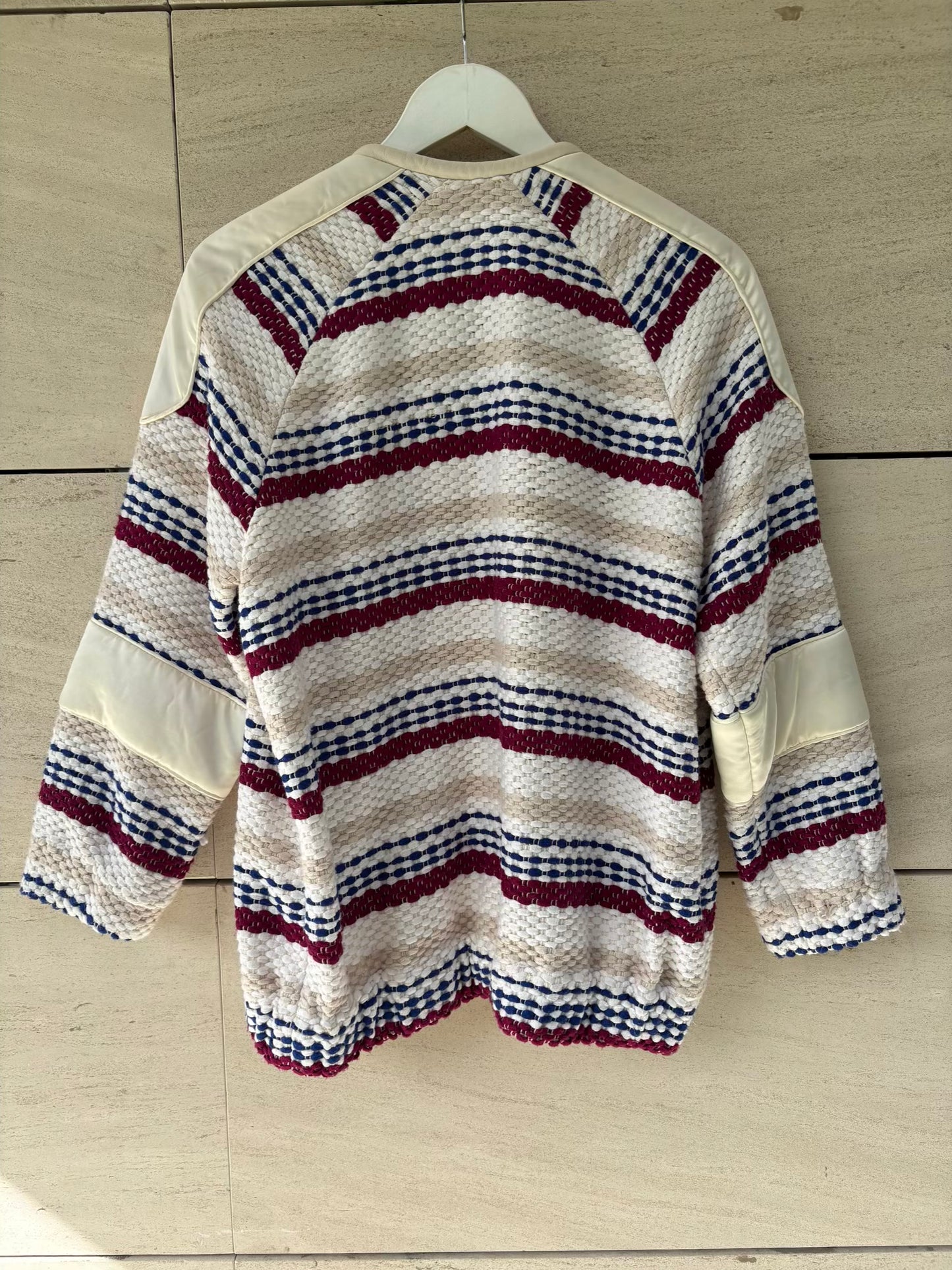 IRO. Chaqueta texturas con piel