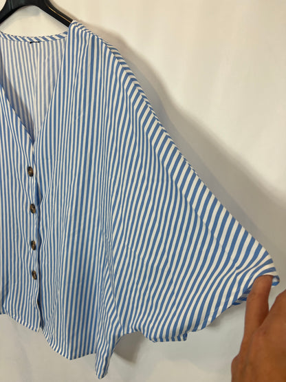 OTRAS. Blusa rayas fluida. T M